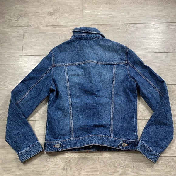 Zara Dark Wash Denim Jean Jacket - Picture 5 of 11